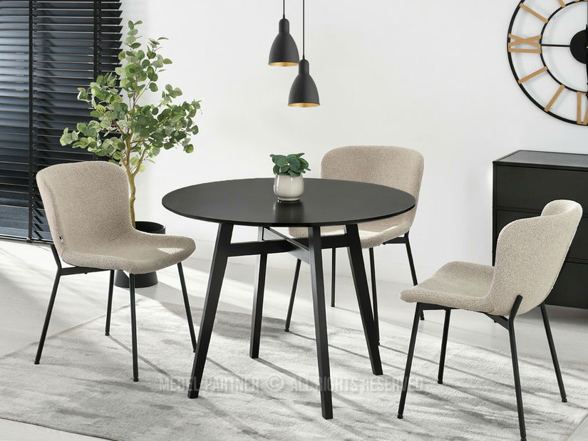 Blagovaonski stol Croc (crna)