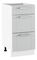 Donji kuhinjski ormarić Janne Typ 53 (svijetlosiva + bijela)