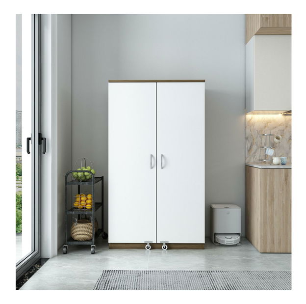 Potravinová kuchynská skrinka Passek (orech biely)