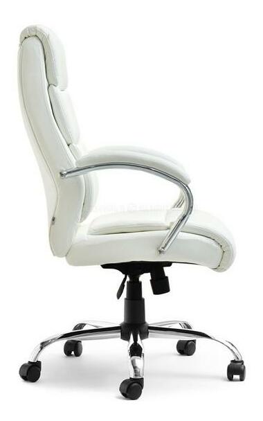 Kreslo Luxus (biela + chrómová)