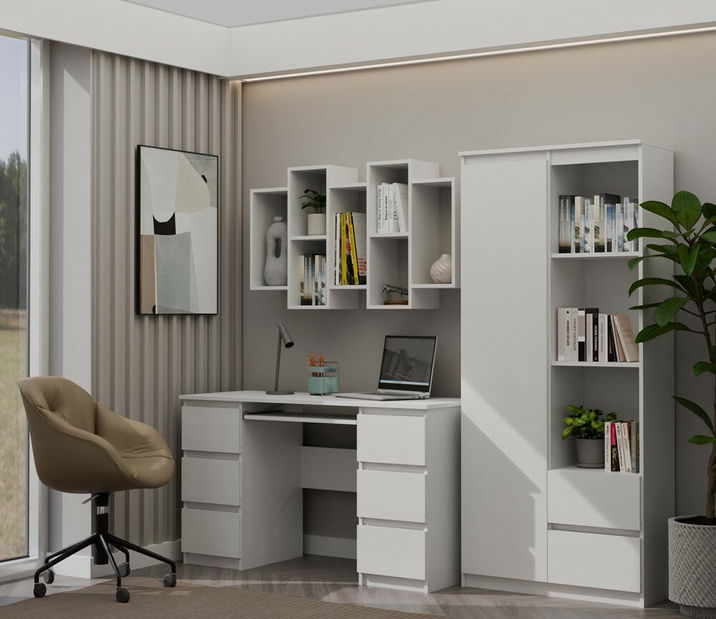 Nástenná polica Batiscafo 1 (biela)