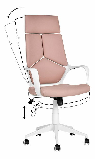 Kancelárske kreslo Dely (ružová)