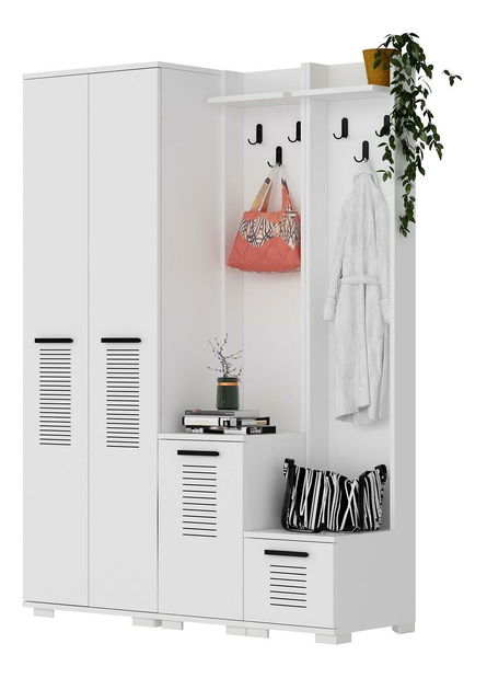 Predsieňová zostava Vipapo 2 (biela) 