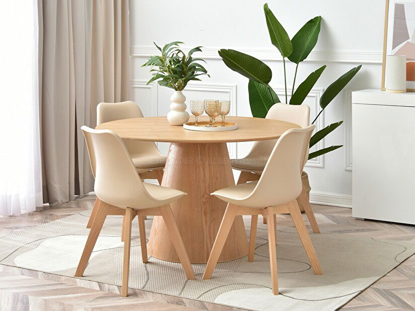 Stolica Large Wood (bež + crna)