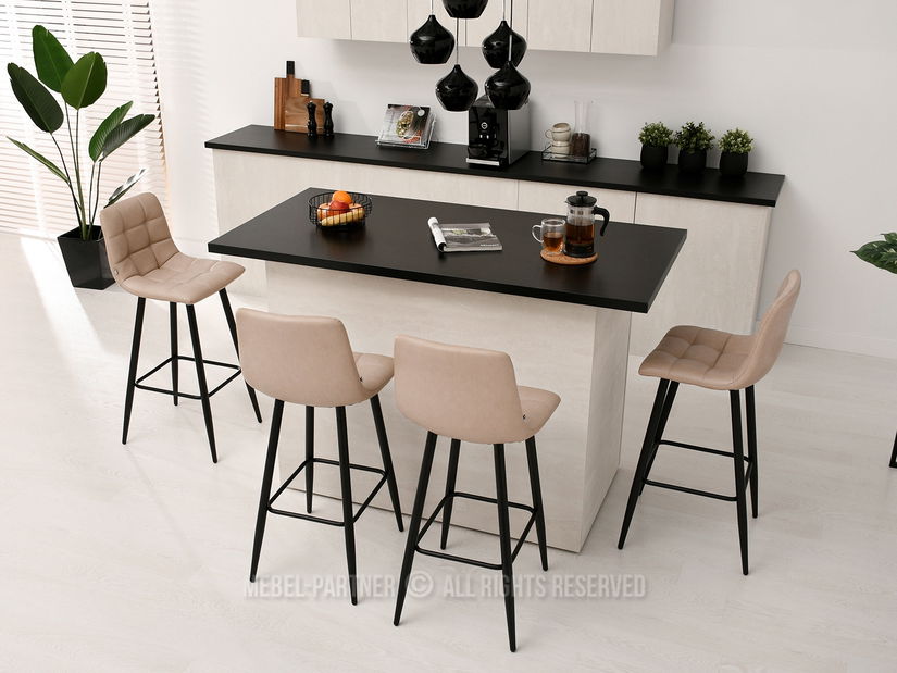 Stolička Nico (béžová + čierna)