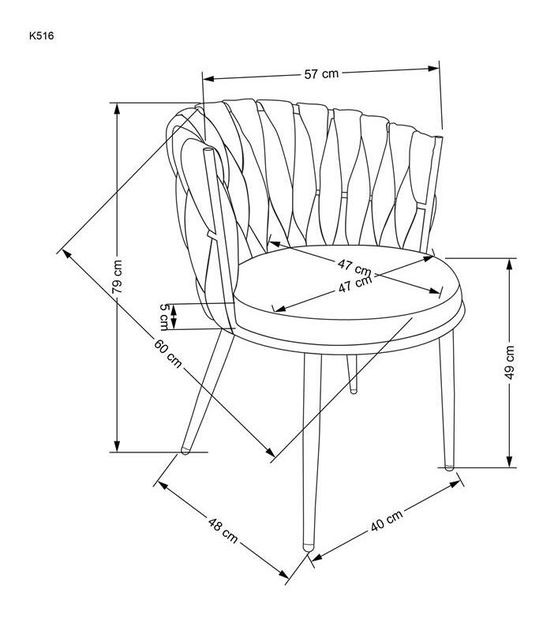 Étkezőszék Klari (szürke)