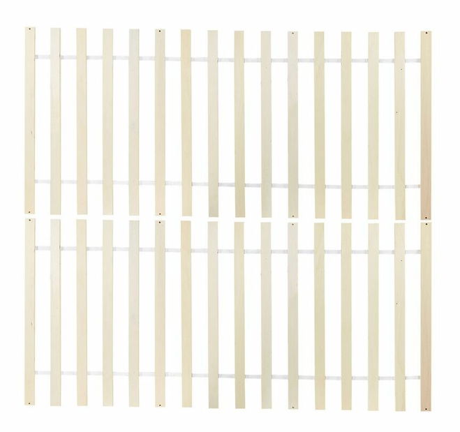 Manželská posteľ 140 cm VALLES (s roštom) (biela)