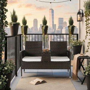 Vrtna sofa Kraft (smeđa) 