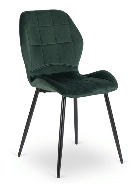 Jedálenský set Lomeli (dub zlatý + čierna + zelená) (pre 4 osoby)