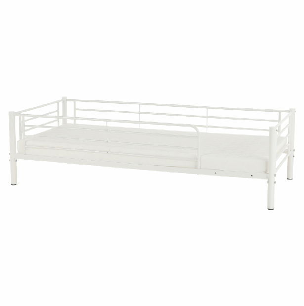 Detská poschodová posteľ 90 cm Kamila (biela) (s roštom)