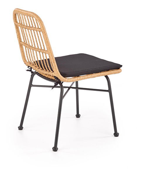 Scaun de grădină Karma K401 (natural + negru)