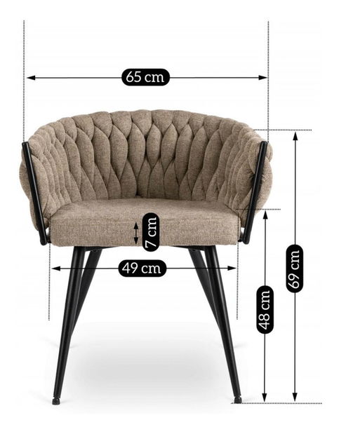 Scaun sufragerie Encuesta (bej) 