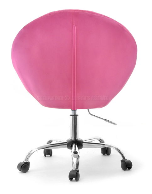 Fotel Lush 4 (rózsaszín + króm)