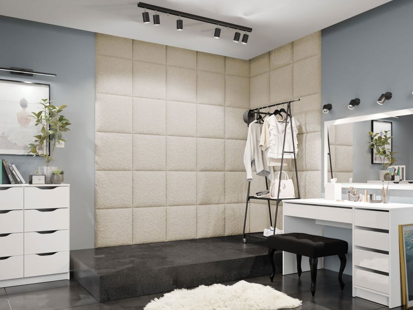 Tapecirani panel Paggy 42x42 (bež)