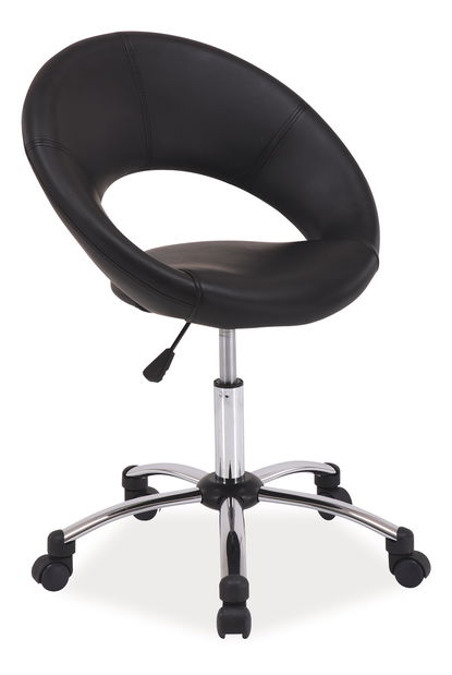 Irodai fotel Vivi (fekete öko-bőr)