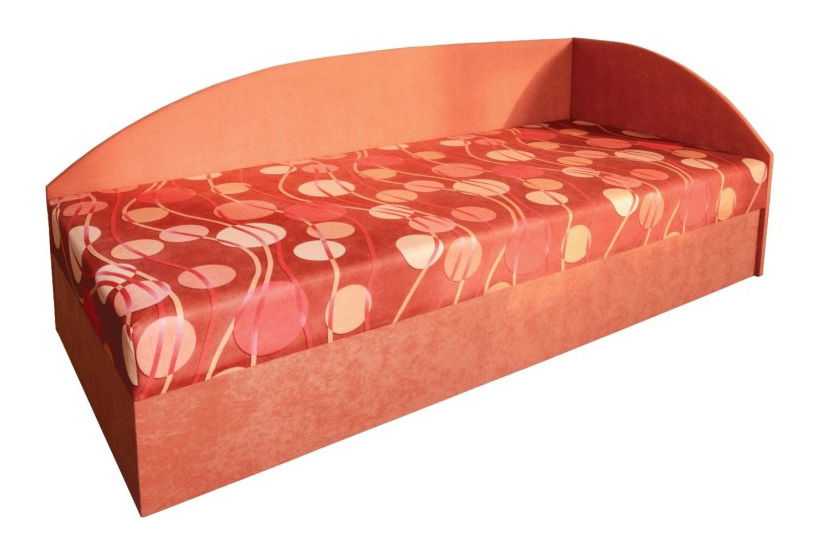 Jednolôžková posteľ (váľanda) 80 cm Mamie (so sendvičovým matracom) (P)