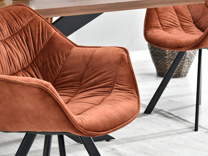 Scaun Nina (cupru + negru)