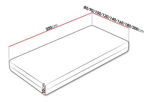 Madrac s oprugama 90x200cm Mirco 