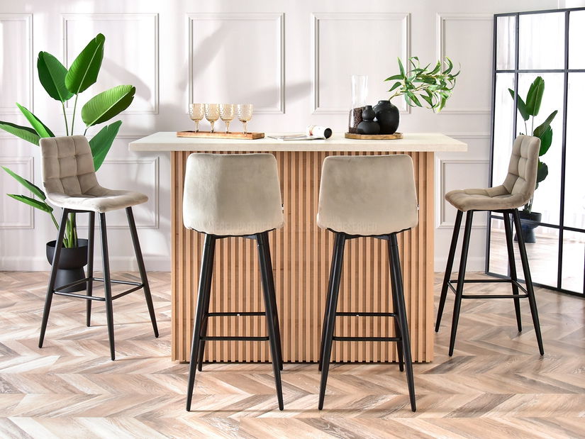 Stolica Nico (bež + crna)