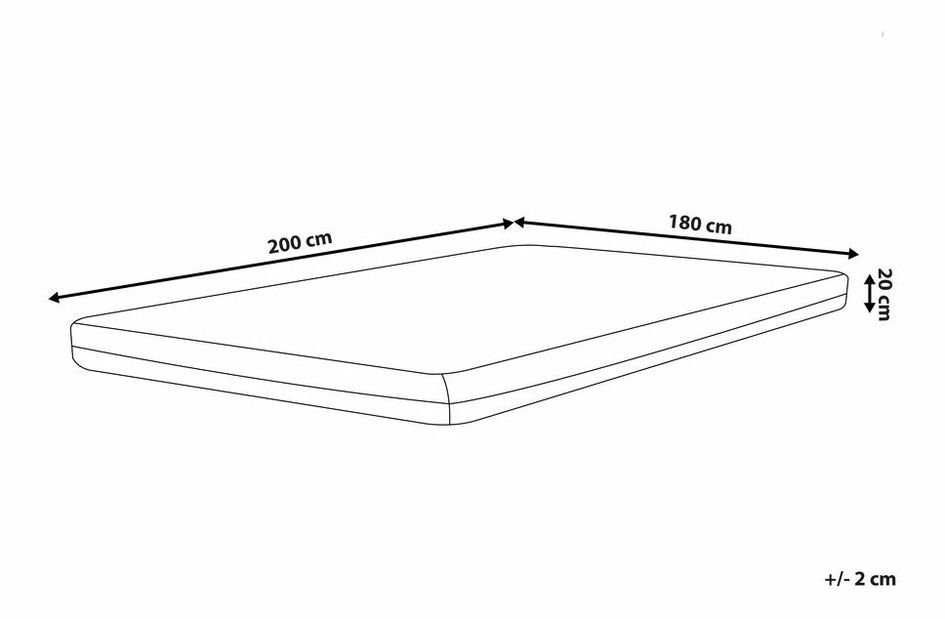 Saltea din spumă 180x200 cm GALEO