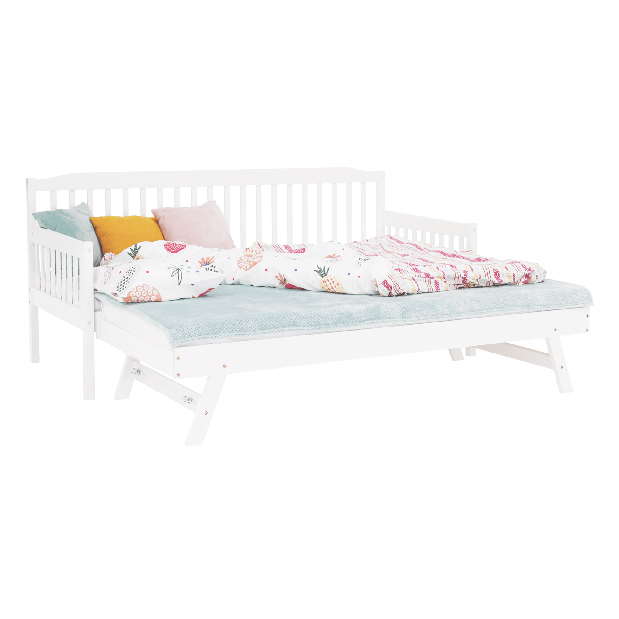 Dječji krevet na razvlačenje 90 cm Pazzan (bijela) (s podnicom)