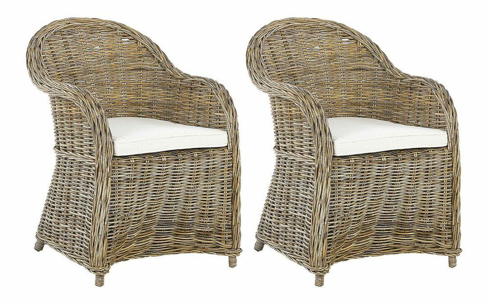 Set 2 buc fotolii de grădină Sideny (bej) 