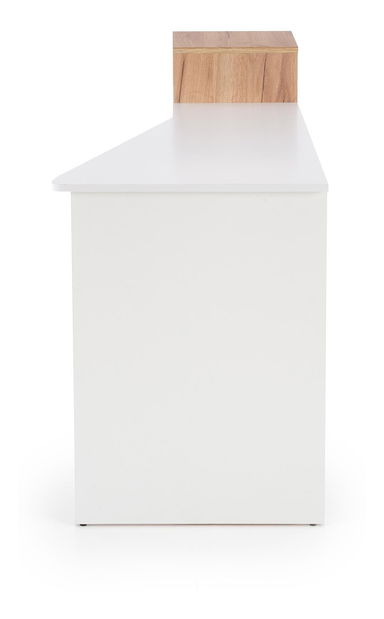 PC asztal Canor (arany tölgy + fehér) *kiárusítás