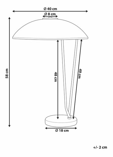 Stolná lampa Demi (čierna)
