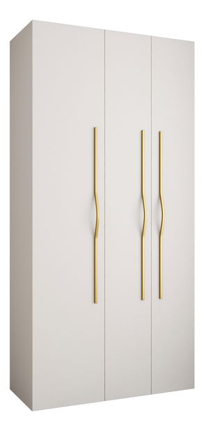 Ruhásszekrény 120 cm Carmela 50-2 (fehér + arany)
