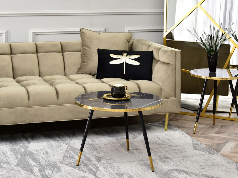 Dohányzóasztal Zoya Xl (grafit + fekete)