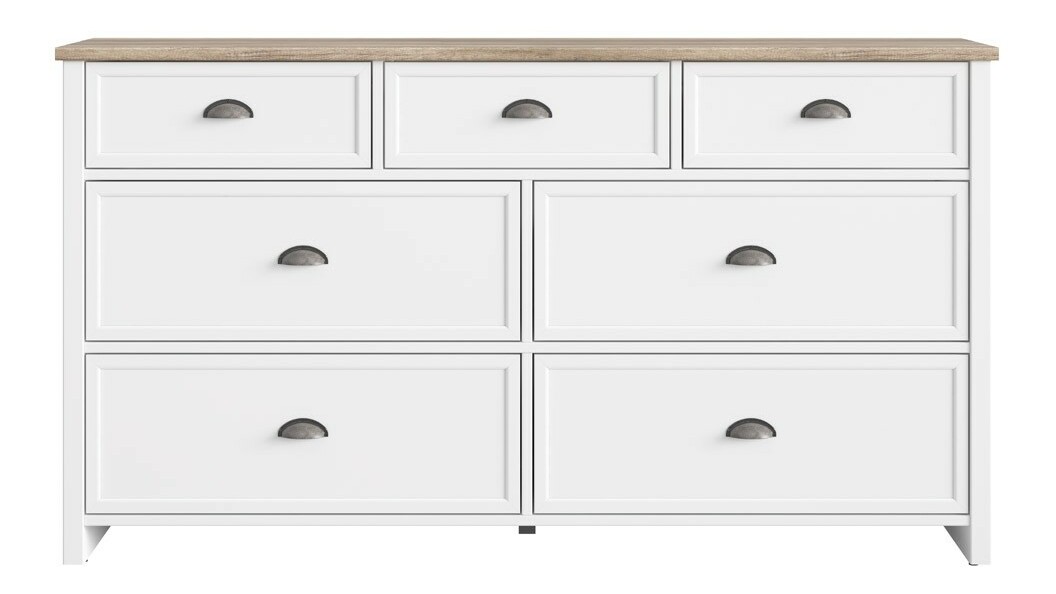 Komoda BRW Cannet KOM7S (biela)