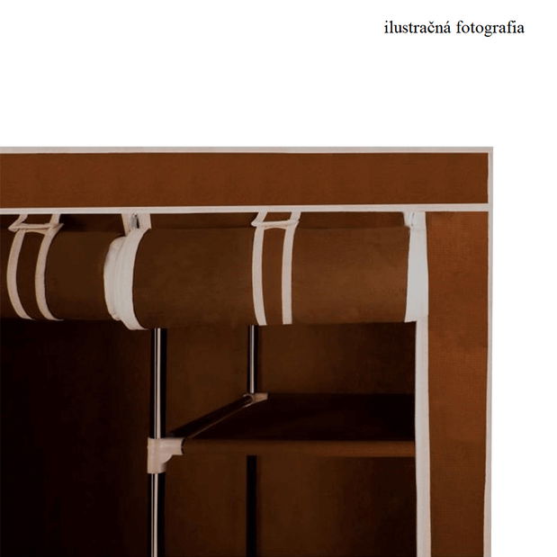 Gardrób rendszerező Metin (barna)