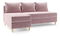 Sarokkanapé Vlada (B) (rózsaszín)