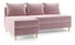 Rohová sedacia súprava Vlada (L) (ružová)