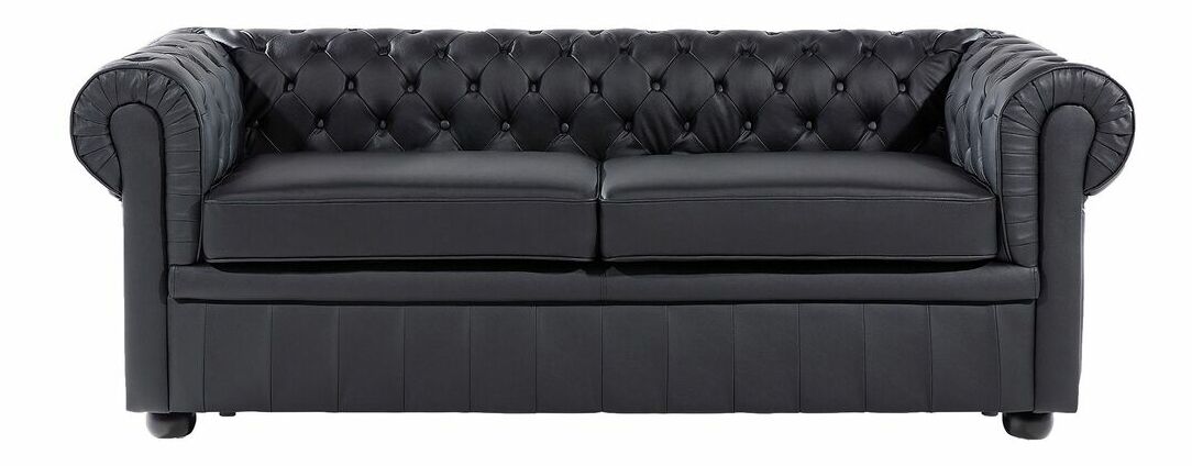 Ülőgarnitúra CHICHESTER (bőr) (fekete) (4 személy számára)