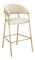 Barska stolica Dasmona 2 (bež + zlatna + krom) 