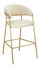 Barová stolička Dasmona 2 (béžová + zlatá + chrómová) 