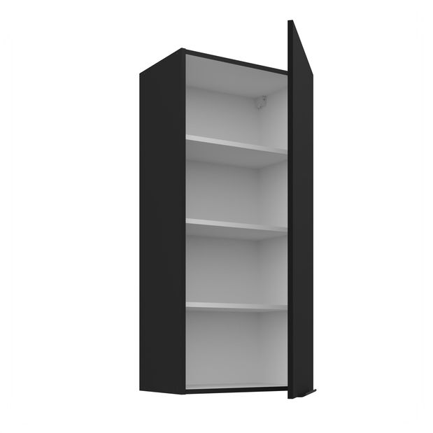 Dulap superior de bucătărie Sienla 50 G 108 1F (negru mat)