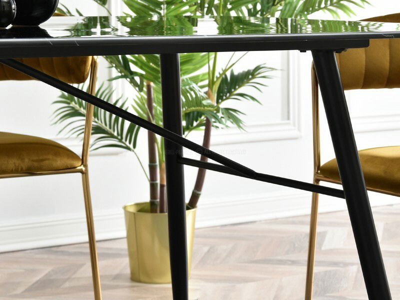 Masă de sufragerie Barno (negru)