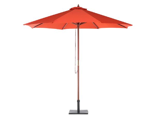 Záhradná jedálenská sada Mali (tmavočervená) (s dáždnikom)