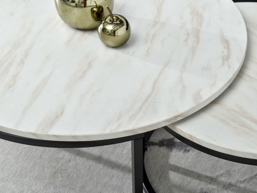 Dohányzóasztal Kolja Zest Xl (bézs + fekete)