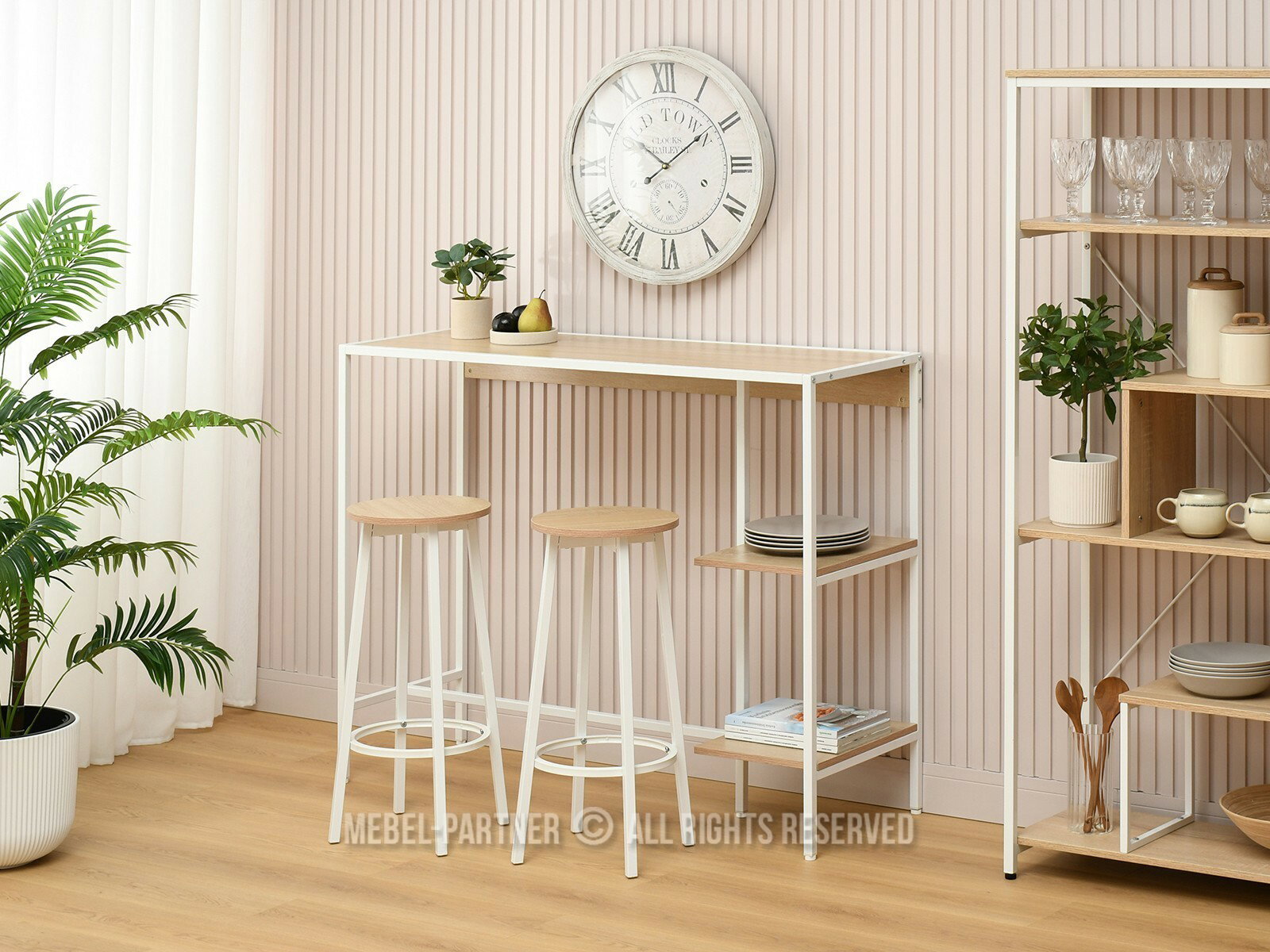 Bárszett Everet (sonoma + fehér) (2 személy részére)