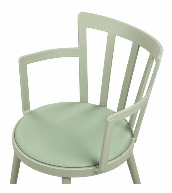 Set 4 ks jedálenských stoličiek Morza (zelená)