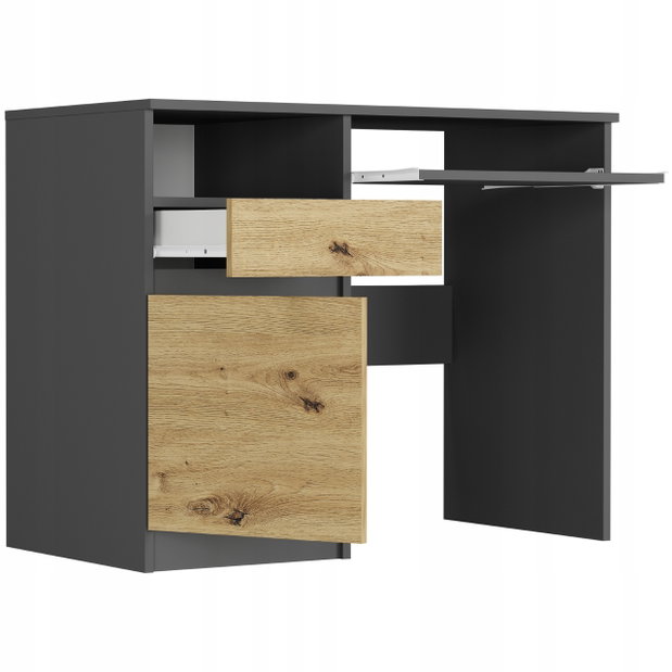 PC asztal Naldar (antracit + artisan) (B)