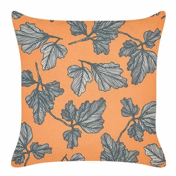 Sada 2 ozdobných vankúšov 45 x 45 cm Spit (oranžová)