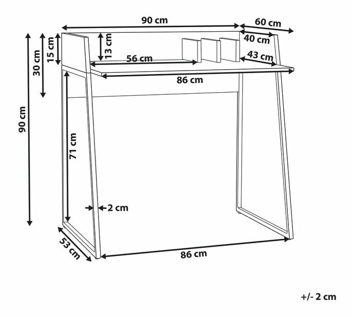 PC stolić Albin (svijetlo drvo)