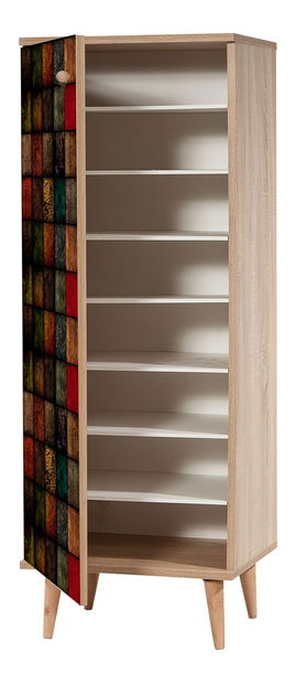 Előszoba Feliz 502 (szonoma tölgy + zöld)