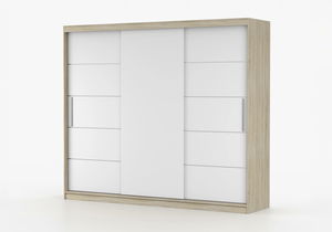 Dulap de haine Arrun (stejar sonoma + alb)