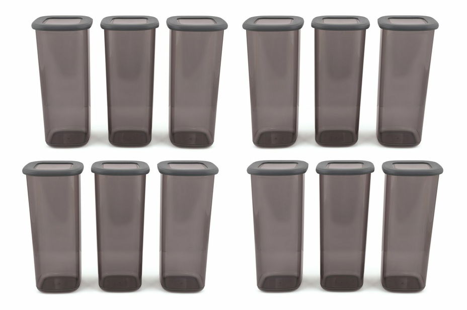 Set recipiente alimente (12 buc.) Benda 12-17 (Alb)