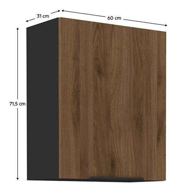 Dolná kuchynská skrinka Monzesa 105 ND 1F BB (nuc okapi + negru) 